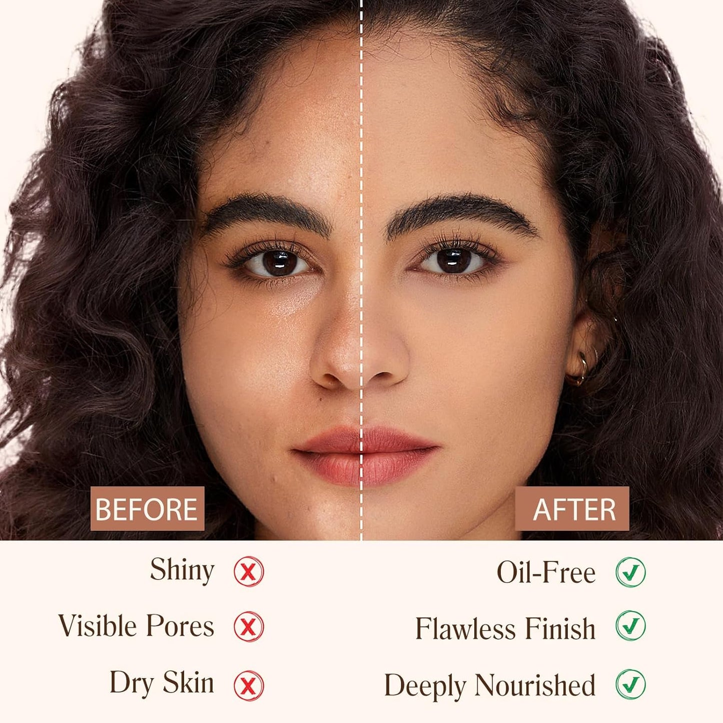 4-In-1 Foundation Liquid SPF 50+ Full Coverage Concealer Long-Lasting Waterproof Professional Conceal Dark Circle Face Makeup